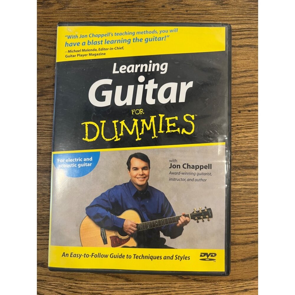 Learning Guitar For Dummies DVD By Jon Chappell Instructional Video